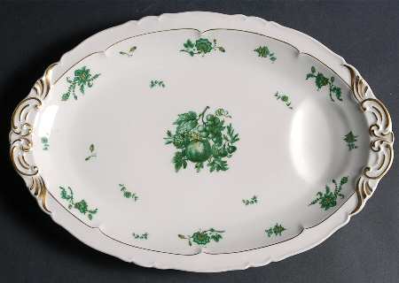 Chevalier (Newer, Inner Gold) 13" Oval Serving Platter