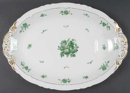 Chevalier (Newer, Inner Gold) 15" Oval Serving Platter