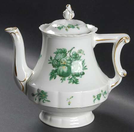 Chevalier (Newer, Inner Gold) Coffee Pot & Lid