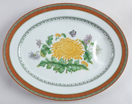 Chrysantheme 13" Oval Serving Platter