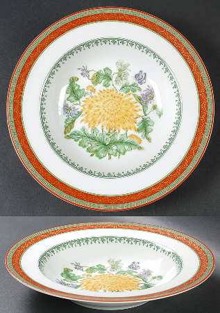 Chrysantheme Rim Soup Bowl