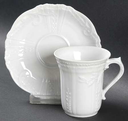 Cleo Flat Demitasse Cup & Saucer Set