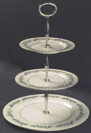 Clinton 13 7/8"-14 1/4" 3-Tiered Serving Tray(DP,SP,BB) HC