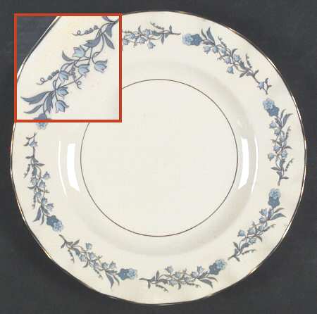 Clinton Scalloped Luncheon Plate