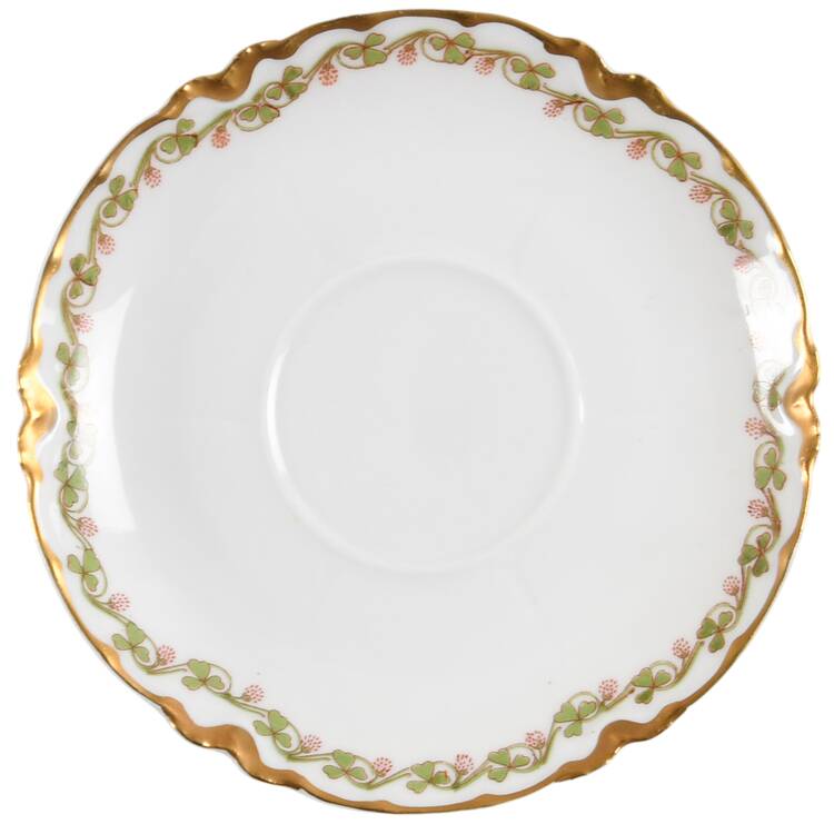 Clover Leaf Saucer for Flat Cup by Haviland