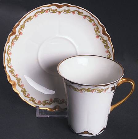 Clover Leaf Chocolate Cup & Saucer Set