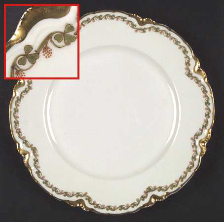 Clover Leaf Dinner Plate by Haviland