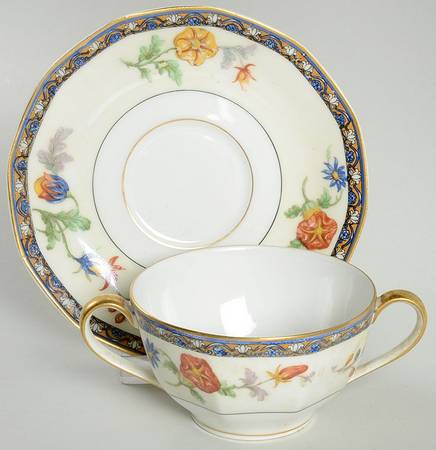 Cluny Flat Bouillon Cup & Saucer