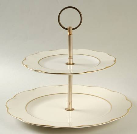 Concorde (New York) 2 Tiered Serving Tray (Dinner & Salad Plate)