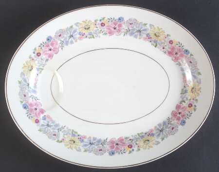 Cornflower 16" Oval Serving Platter