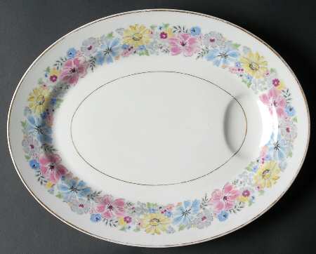 Cornflower 13" Oval Serving Platter