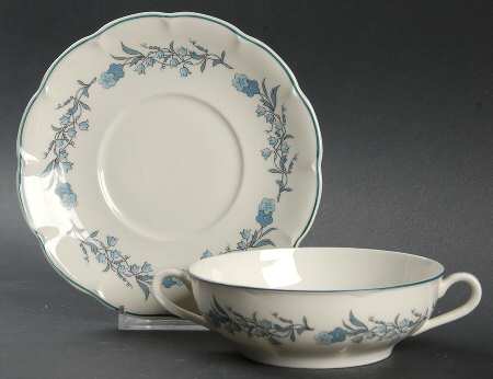 Coronation Flat Cream Soup Bowl & Saucer Set