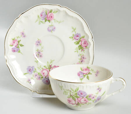 Crinoline Flat Cup & Saucer Set