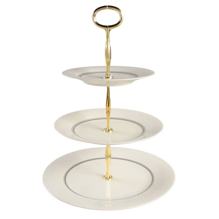 Davenport 13 7/8"-14 1/4" 3-Tiered Serving Tray(DP,SP,BB) HC