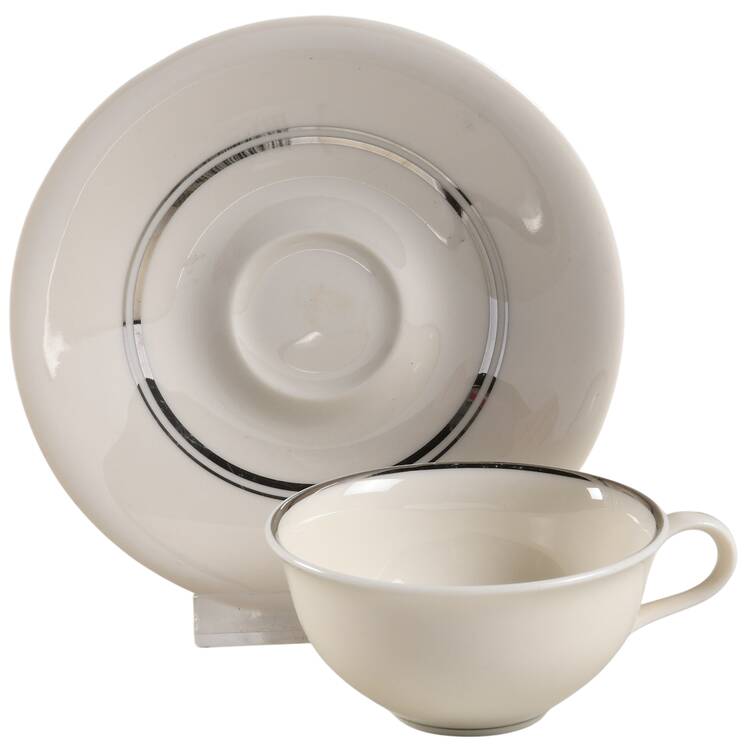 Davenport Flat Demitasse Cup & Saucer Set