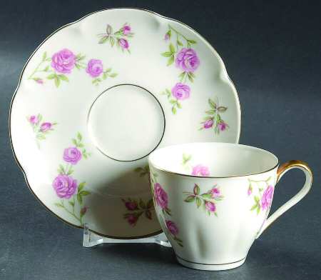 Delaware (New York) Flat Demitasse Cup & Saucer Set