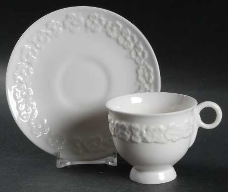 Dogwood (New York) Footed Demitasse Cup & Saucer Set