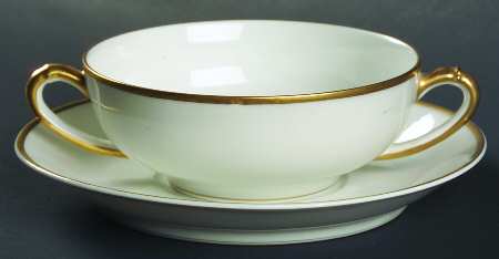 Donhoff Flat Cream Soup Bowl & Saucer Set