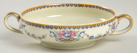 Dora Footed Cream Soup Bowl