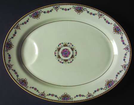 Dora 15" Oval Serving Platter