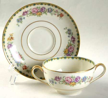 Dubarry Flat Bouillon Cup & Saucer