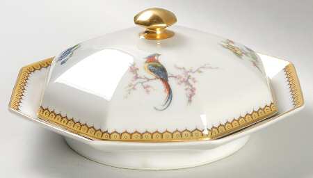Eden Round Covered Butter with Strainer