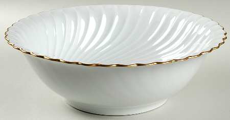 Elegance (Torse Blank) 10" Large Salad Serving Bowl