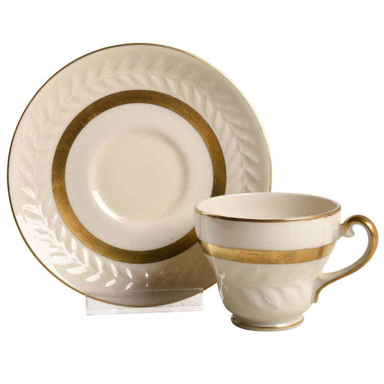Embassy Footed Demitasse Cup & Saucer Set