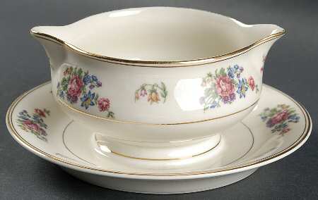 Empress Gravy Boat with Attached Underplate