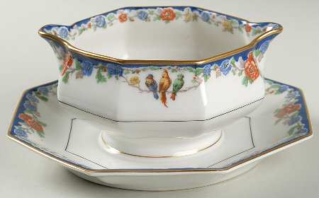 Enchantment (Birds) Gravy Boat with Attached Underplate
