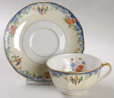 Enchantment (Birds) Flat Cup & Saucer Set