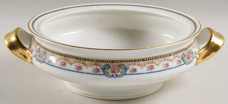 Essex (Gold Trim) Round Vegetable No Lid
