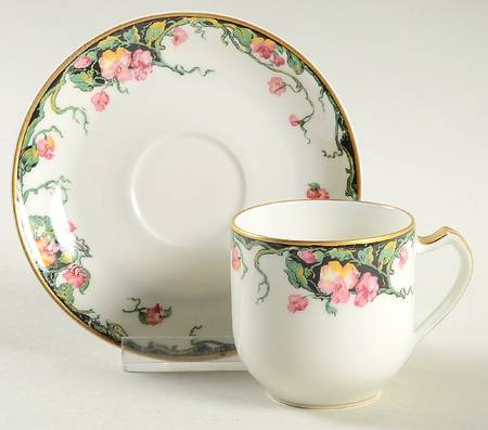 Esther Flat Demitasse Cup & Saucer Set