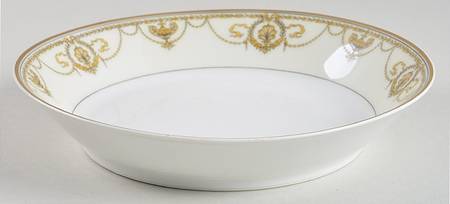 Eugenie (Black Laurel & Swags) Coupe Soup Bowl