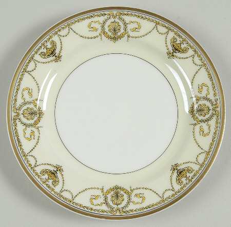 Eugenie (Black Laurel & Swags) Bread & Butter Plate