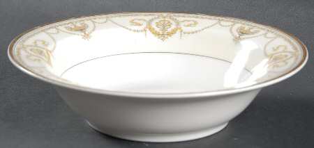 Eugenie (Black Laurel & Swags) Rim Cereal Bowl