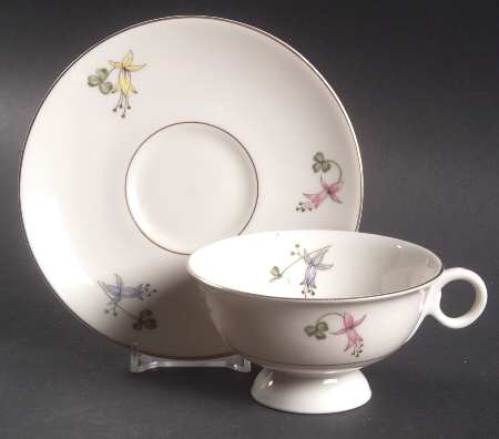 Festival Footed Cup & Saucer Set