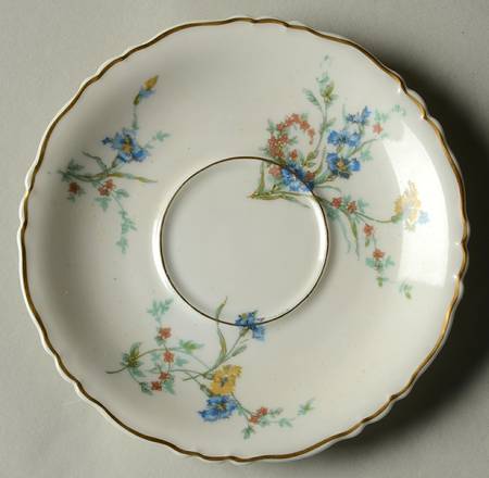 Fleurette (White, Newer) Saucer for Demitasse Cup
