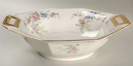 Fleurette (Cream, Older) 10" Round Vegetable Bowl