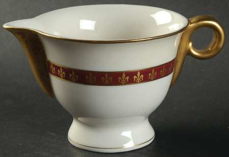 Fleur De Lis Red Creamer