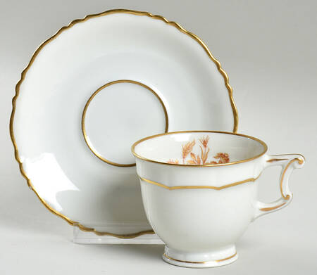 Floreal Footed Demitasse Cup & Saucer Set