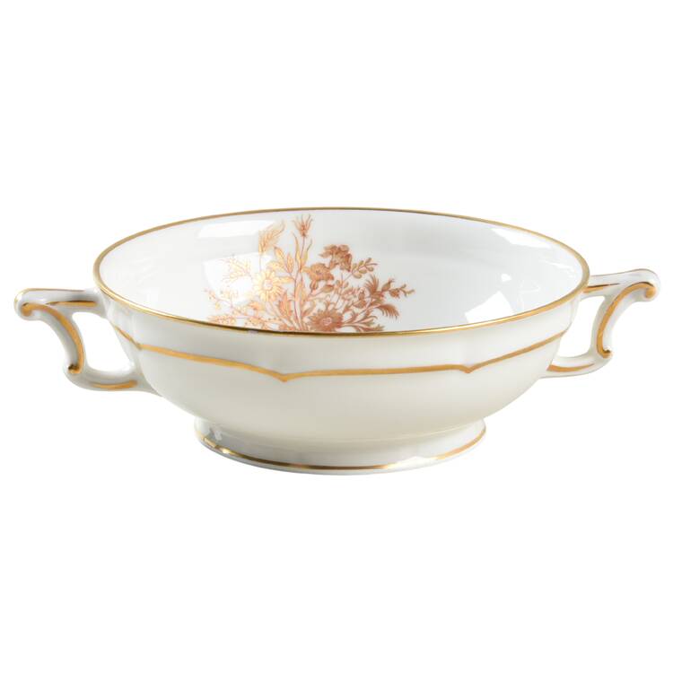 Floreal Footed Cream Soup Bowl
