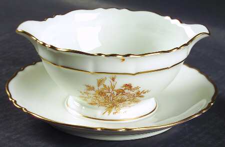 Floreal Gravy Boat with Attached Underplate