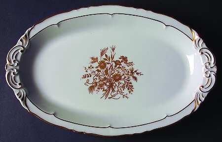 Floreal 13" Oval Serving Platter
