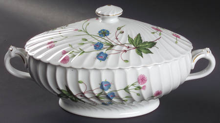 Florence (Newer, Swirl Edge, No Trim) Tureen &  Lid by Haviland