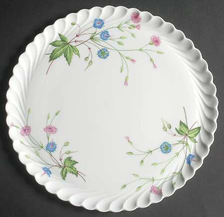 Florence (Newer, Swirl Edge, No Trim) Cake Plate