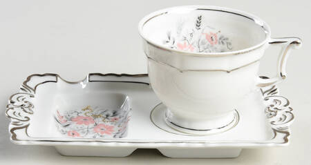 Floradora Demitasse Cup and Ashtray Set