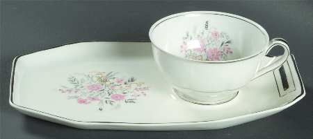 Floradora Snack Plate & Cup Set