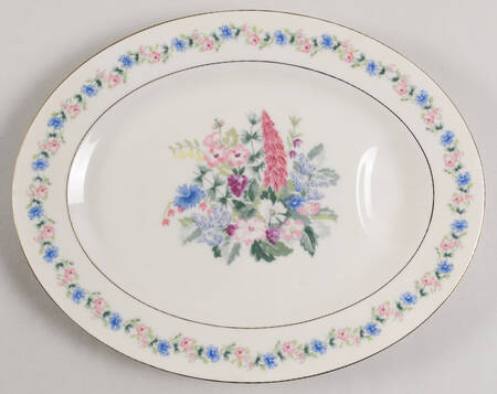 Fox Glove 11" Oval Serving Platter