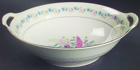 Fox Glove 10" Round Vegetable Bowl